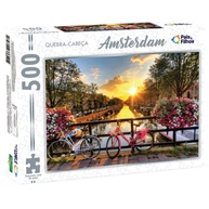 Quebra-Cabeça Amsterdam 500 Peças: Holanda em Suas Mãos! - imagem 1