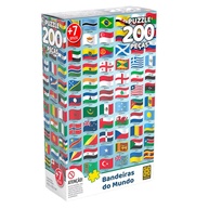 Quebra-Cabeça Bandeiras do Mundo: 200 Peças! - imagem 1