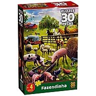 Quebra-Cabeça Fazendinha 30 Peças Grow: Diversão e Aprendizado! - imagem 1