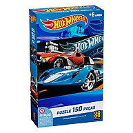 Quebra Cabeça Hot Wheels 150 Peças Grow – Diversão e Desafio - imagem 1