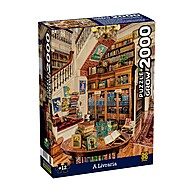 Quebra-Cabeça Livraria 2000 Peças: Um Mundo de Sabedoria - imagem 1