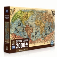 Quebra-Cabeça Mapa Mundi 2000 Peças: Desvende a História! - imagem 1
