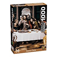 Quebra-Cabeça Santa Ceia Grow 1393: 1000 Peças de Arte - imagem 1
