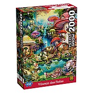 Quebra-Cabeça Vilarejo das Fadas: 2000 Peças de Magia - imagem 1