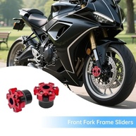 Protetor de Quadro Moto Windance Universal (2 Peças) - Liga de Alumínio CNC - Proteção Anti-Queda (Vermelho) - imagem 3