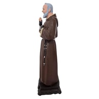 Imagem de São Padre Pio em Borracha Inquebrável - 20 cm | Detalhes Ricos e Resistente a Quedas - imagem 3