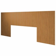 Cabeceira Ripada para Cama Casal, Queen e King em MDF 253x106cm Autoadesiva - Moderna e Fácil Instalação - imagem 1