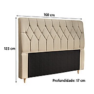 Cabeceira Istambul Dobuê 1.60m: Transforme seu Quarto Queen - imagem 2