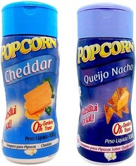 Temperos P/ Pipoca Popcorn Cx 12 Frascos. 6 Cheddar - 6 Queijo Nacho - imagem 1