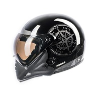 Capacete Aberto Peels F-21 North Preto/Grafite com Queixeira Removível - Segurança e Estilo para Sua Moto - imagem 2