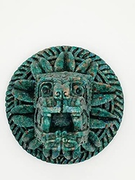 Estatueta de Quetzalcoatl em Malaquita Verde - Deusa Asteca Mãe Natureza - imagem 2