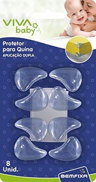 Protetores para Quina Vivababy - Segurança Transparente para Móveis Altos - imagem 2