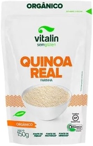 Kit 6X: Farinha de Quinoa Real Orgânica Sem Glúten Vitalin 150g - imagem 1