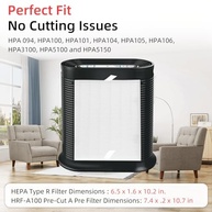 Filtros de Substituição HEPA R e Pré-Filtros de Carbono para Purificador Honeywell HPA100 - Kit Completo com 4 HEPA R + 8 Pré-Filtros - imagem 4