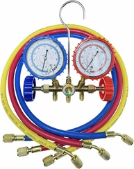 Manifold Ar Split Geladeira Gás R12 R22 R404 R134A - Kit Completo com 3 Mangueiras | Modelo VLCT-636V - imagem 1
