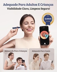 Bebird Earsight Plus R37R - Kit de Limpeza de Ouvido com Câmera HD e Pinça Sem Fio - imagem 3