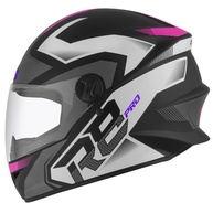 Capacete Fechado Pro Tork R8 Pro Fosco Preto e Rosa - Segurança e Estilo para Você! - imagem 1