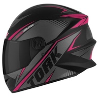Capacete Fechado Pro Tork R8 Rosa - Tamanho 60 com Viseira Fumê para Máxima Segurança - imagem 2