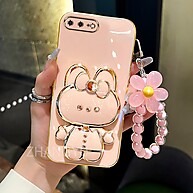Capa com Bracelete iPhone 6/7/8/6s Plus TPU 3D Rabbit - imagem 1