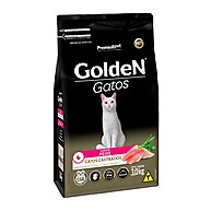 Ração Golden Gatos Adultos Castrados Peixe 3kg: Saúde e Sabor - imagem 1