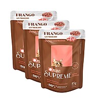 Ração Úmida Gatos Castrados: Kit 3x85g Quatree Supreme - imagem 1