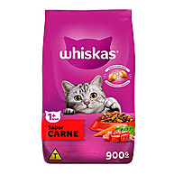 Ração Whiskas Carne 900g: Nutrição Completa para Gatos Adultos - imagem 1