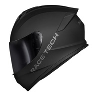 Capacete Race Tech Hit Esportivo: Segurança e Estilo Monocolor Preto Fosco - imagem 1