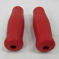 Punhos de Guidão Estilo "Coke" RED - Borracha Macia para Harley Bobber, Chopper e Cafe Racer (2,5 cm) - imagem 2
