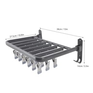 Rack de Meias Dobrável em Alumínio Resistente - Organizador Multifuncional com 24 Ganchos - imagem 4
