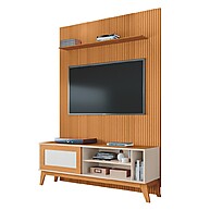 Rack Bancada Caribe com Painel para TV até 55” – Elegância e Espaço - imagem 1