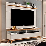 Rack com Painel para TV até 60 Polegadas Vivare: Madeira Maciça - imagem 1