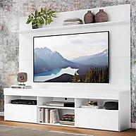 Rack com Painel TV 65" e Prateleira – Organização e Estilo - imagem 1