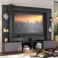 Rack com Painel TV 65" Moscou: Organize e Decore! - imagem 1