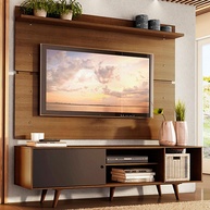 Rack e Painel TV 65” Dubai Madesa: Elegância Rústica - imagem 1