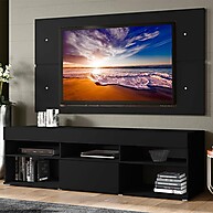 Rack e Painel TV 65” Preto Miami Madesa XP - imagem 1
