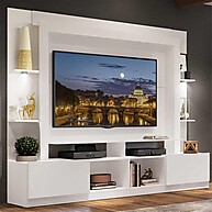 Rack Estante TV 65" com Leds Berlim Multimóveis Branco - imagem 1