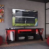 Rack Gamer RGB: TV 60", Estilo Industrial - imagem 1