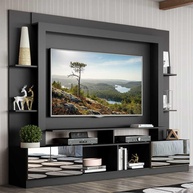 Rack Painel TV 65" Espelho Oslo: Organize e Decore! - imagem 1