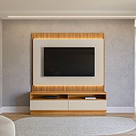 Rack Painel TV 70" Ripado com Led - São Paulo 180cm - imagem 1