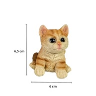 Trio de Gatos Decorativos em Resina - Miniaturas para Decoração de Sala e Rack - imagem 5