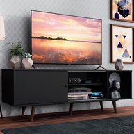 Rack para TV 65” Dubai Madesa: Preto e Rustic - imagem 1