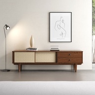 Rack Retrô 175cm: Elegância em Madeira Maciça - imagem 1