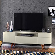 Rack Retrô Paris 162cm Off White: Charme e Organização - imagem 1