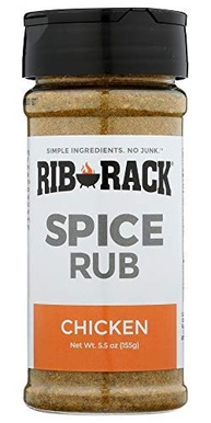 Rib Rack Dry Spice Rub - Chicken, 5.5 oz. - Meat Seasoning for BBQ, Grill, Smoker - All Natural Ingredients (Packaging May Vary) - imagem 2