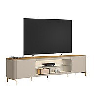 Rack Santorini 85" com Led: Sofisticação Linea Brasil - imagem 1