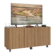Rack TV 32" com Portas e Rodízios: Organize e Decore! - imagem 1