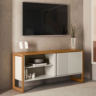 Rack TV 55" Gold: Design e Funcionalidade - imagem 1