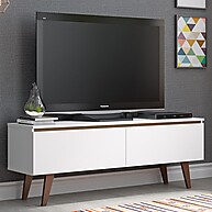 Rack TV 55" Le Mans Madesa: Rustic & Branco - imagem 1