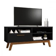 Rack TV 55" Paladio Preto Fosco - Bechara - imagem 1
