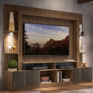 Rack TV 65" com LED Berlim: Organize e Ilumine! - imagem 1